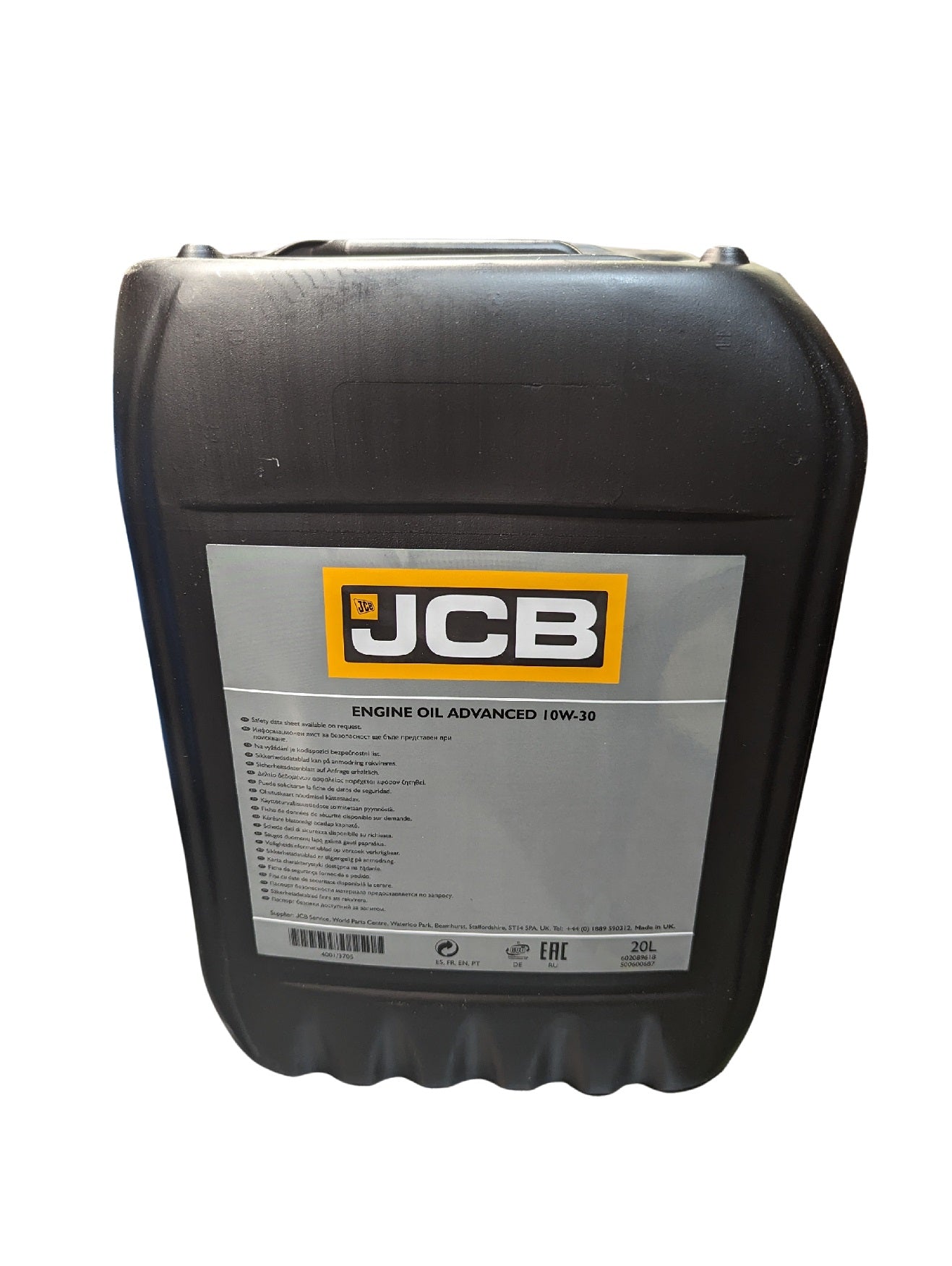 JCB Advanced Engine Oil 10W30 20L: 4001/ 3705D (Replaces 4001/3005D)