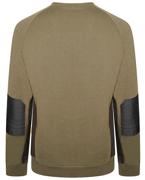 JCB Workwear Trade Crew Sweatshirt - Olive