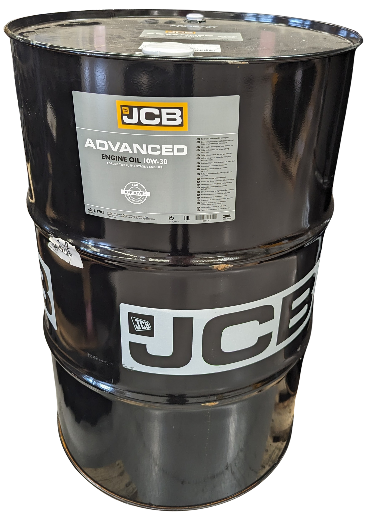 JCB Advanced Engine Oil 10W-30 200L: 4001/3703D