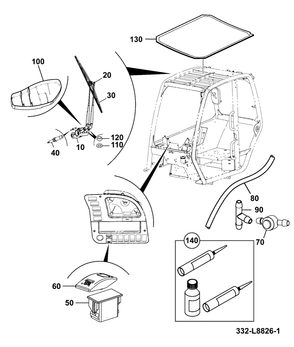 Motor Wiper 316: 332/C3211