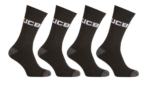 JCB Workwear Apparel Socks Grey/Black Size 6-11