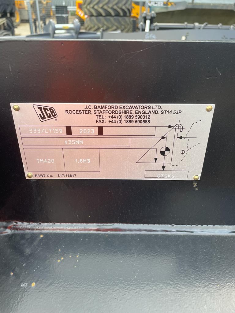 JCB 417 & TM420 1.6 Cubic Metre GP Bucket