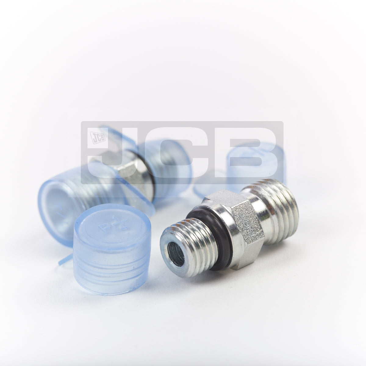 JCB Adaptor 1/4 inch BSP x 7/16 inch SAE: 1620/2050 (Pack of 2)