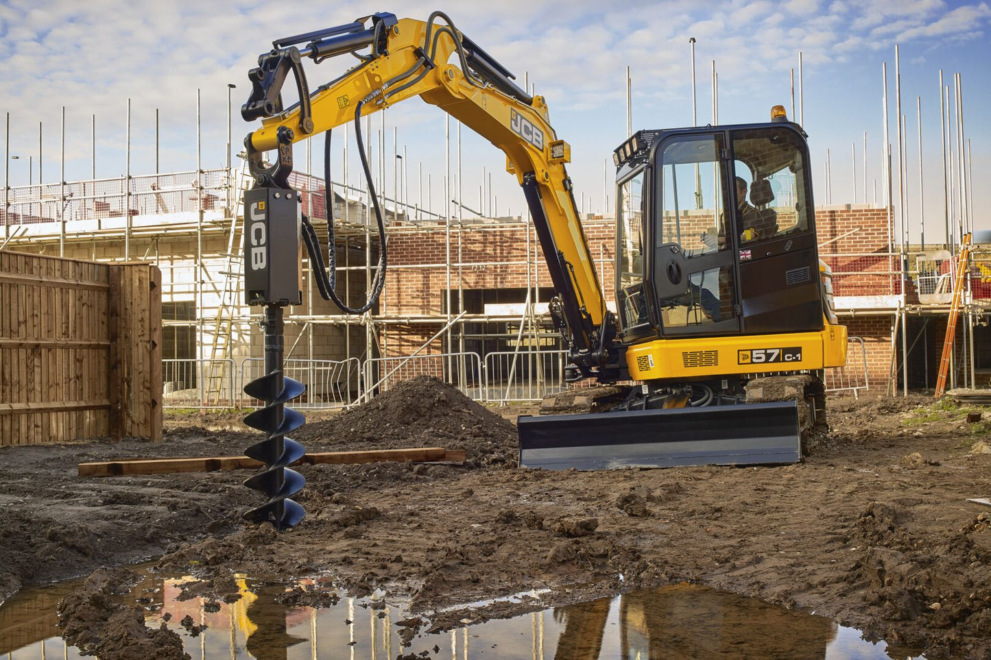 JCB 51R Earth Drill Auger ED3500 4-6Tonne: AUGER ONLY (980/A4328)