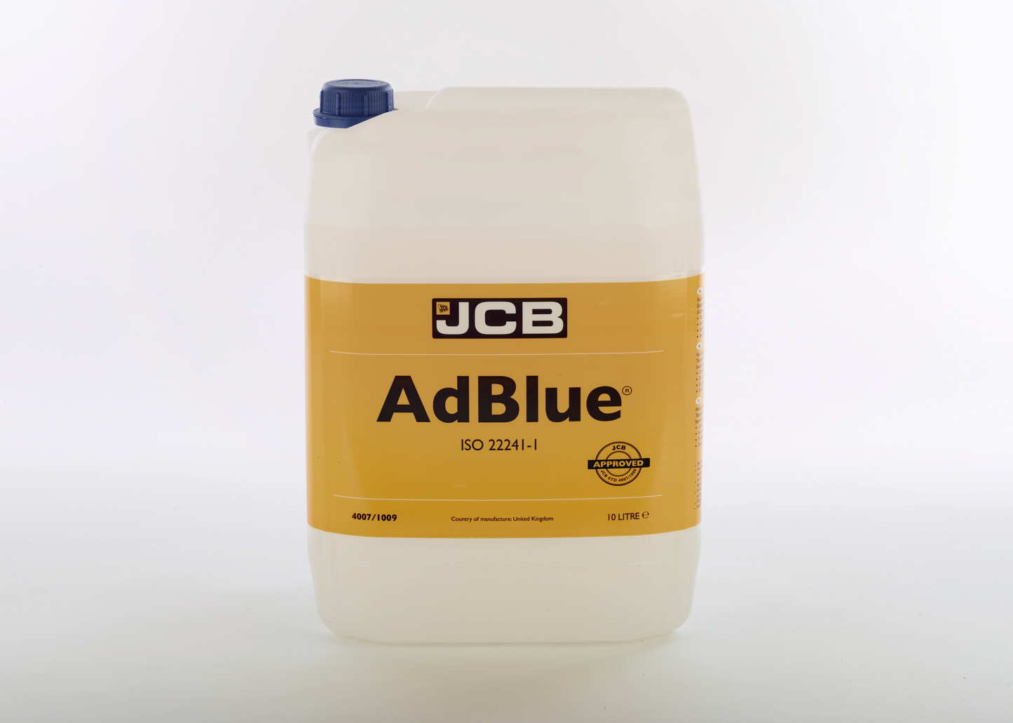10x10 Litre of JCB Adblue = 100 Litres (All Diesel Engines): 4007/1009