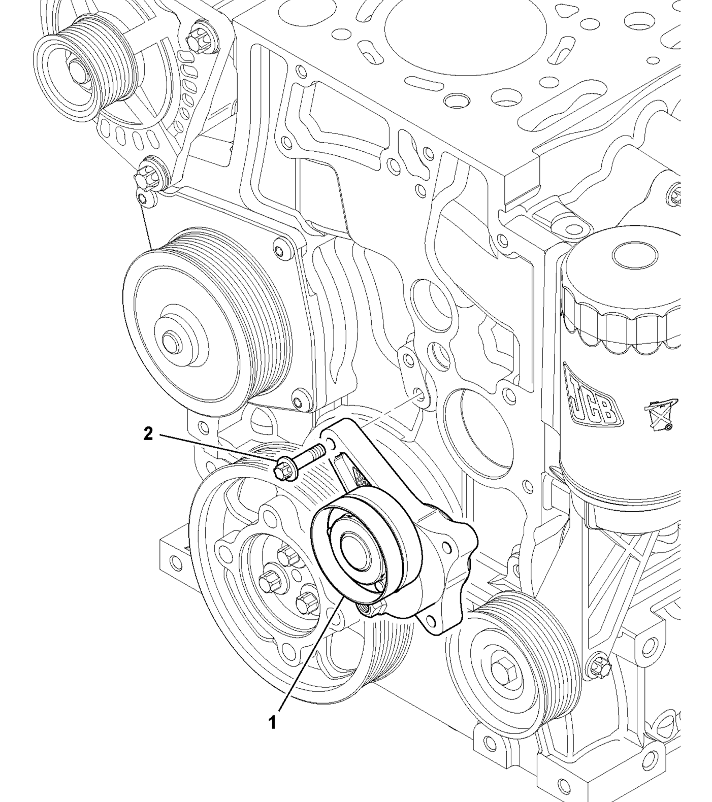 JCB Auto Tensioner (320/A8586)