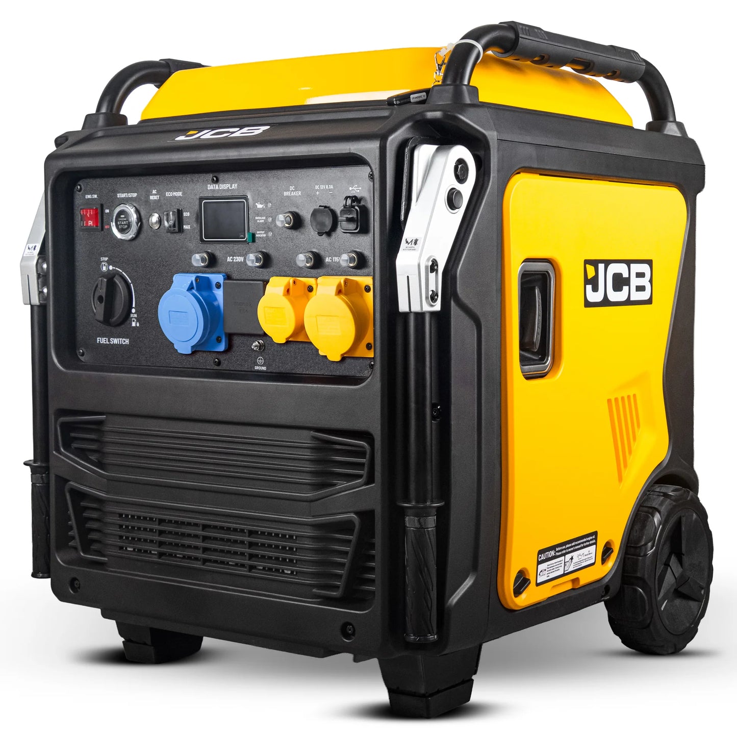 JCB, 11kW Dual-Voltage Inverter Generator, Remote Start, Wheels: ZJCB-IG12000DVE