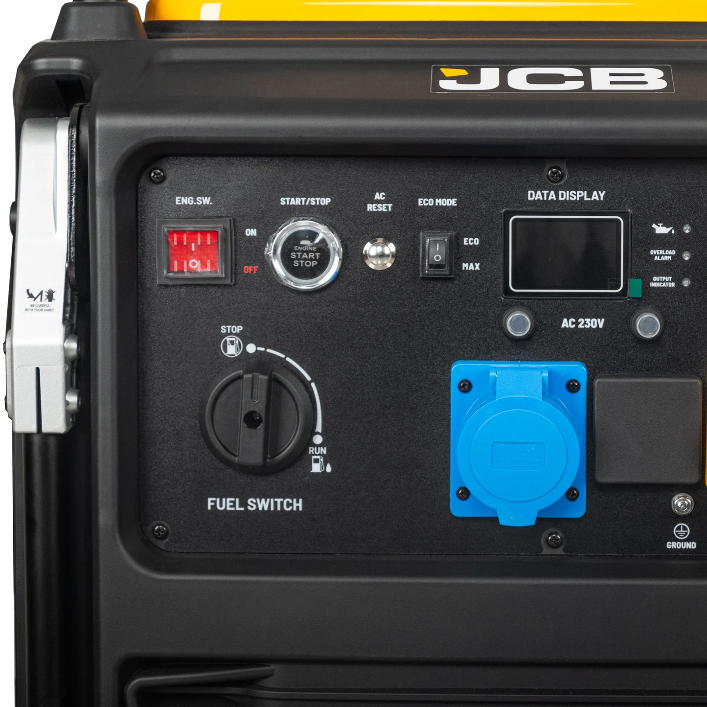 JCB, 11kW Dual-Voltage Inverter Generator, Remote Start, Wheels: ZJCB-IG12000DVE