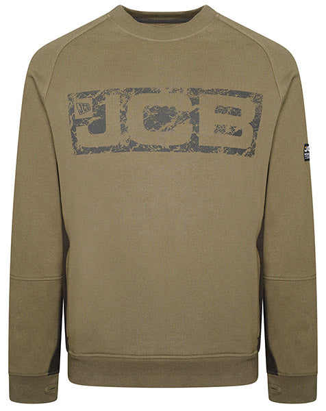 JCB Workwear Trade Crew Sweatshirt - Olive