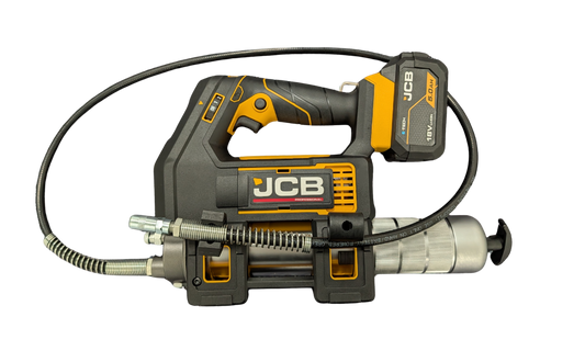 JCB Pro 18 Volt Power Grease Gun Kit (with 5.0Ah Battery 9A fast charger): ZJCB-18PGG-VS-5
