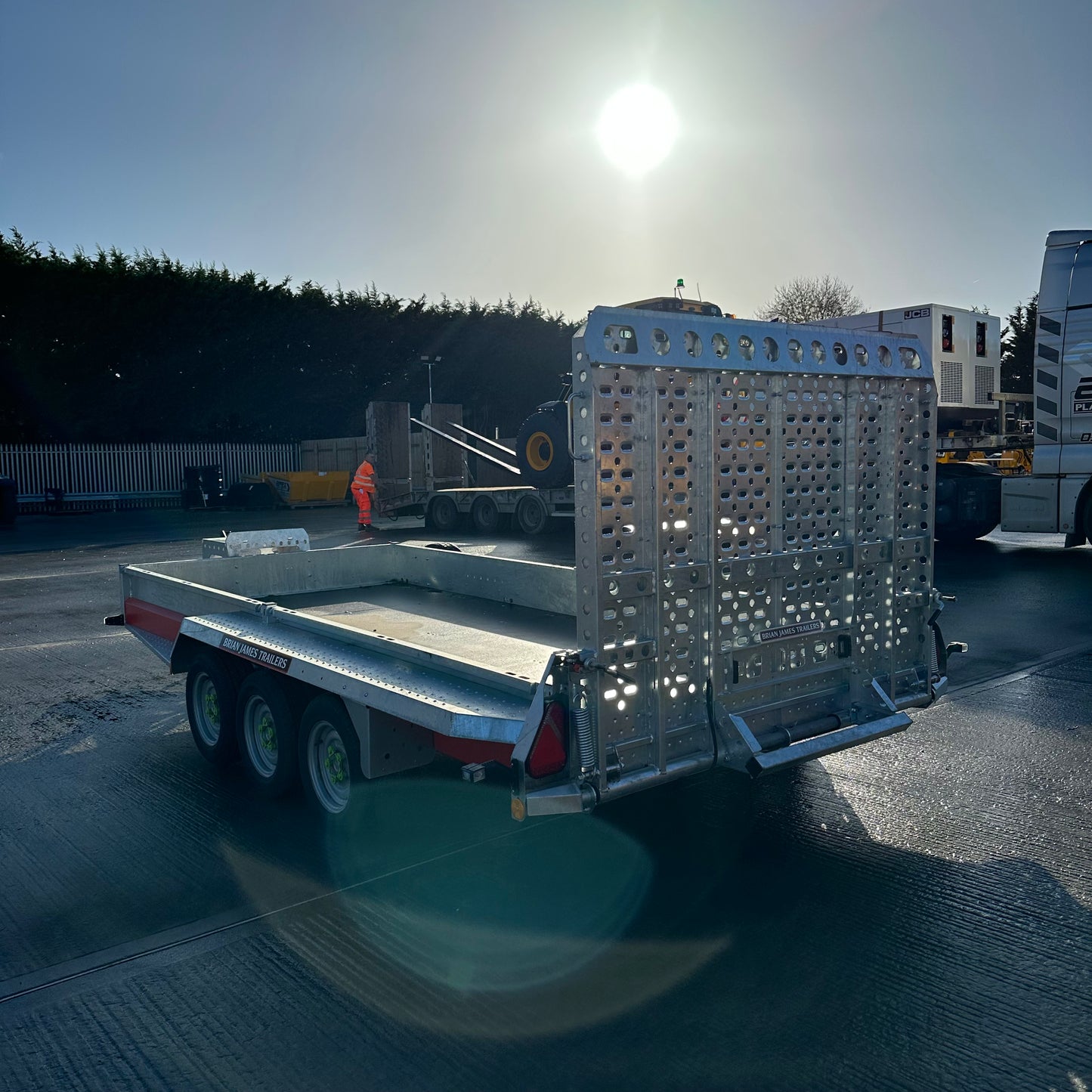 General Plant Trailer - 4.0m x 1.8m, 3.5t, 3 Axle, 12in wheel - Brian James