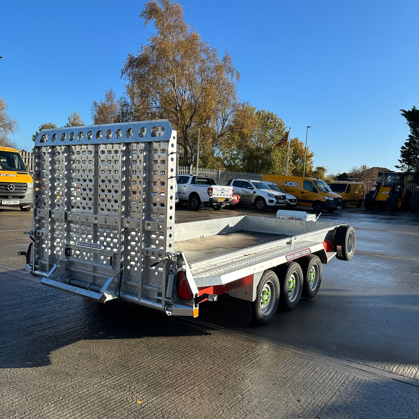 General Plant Trailer - 4.0m x 1.8m, 3.5t, 3 Axle, 12in wheel - Brian James