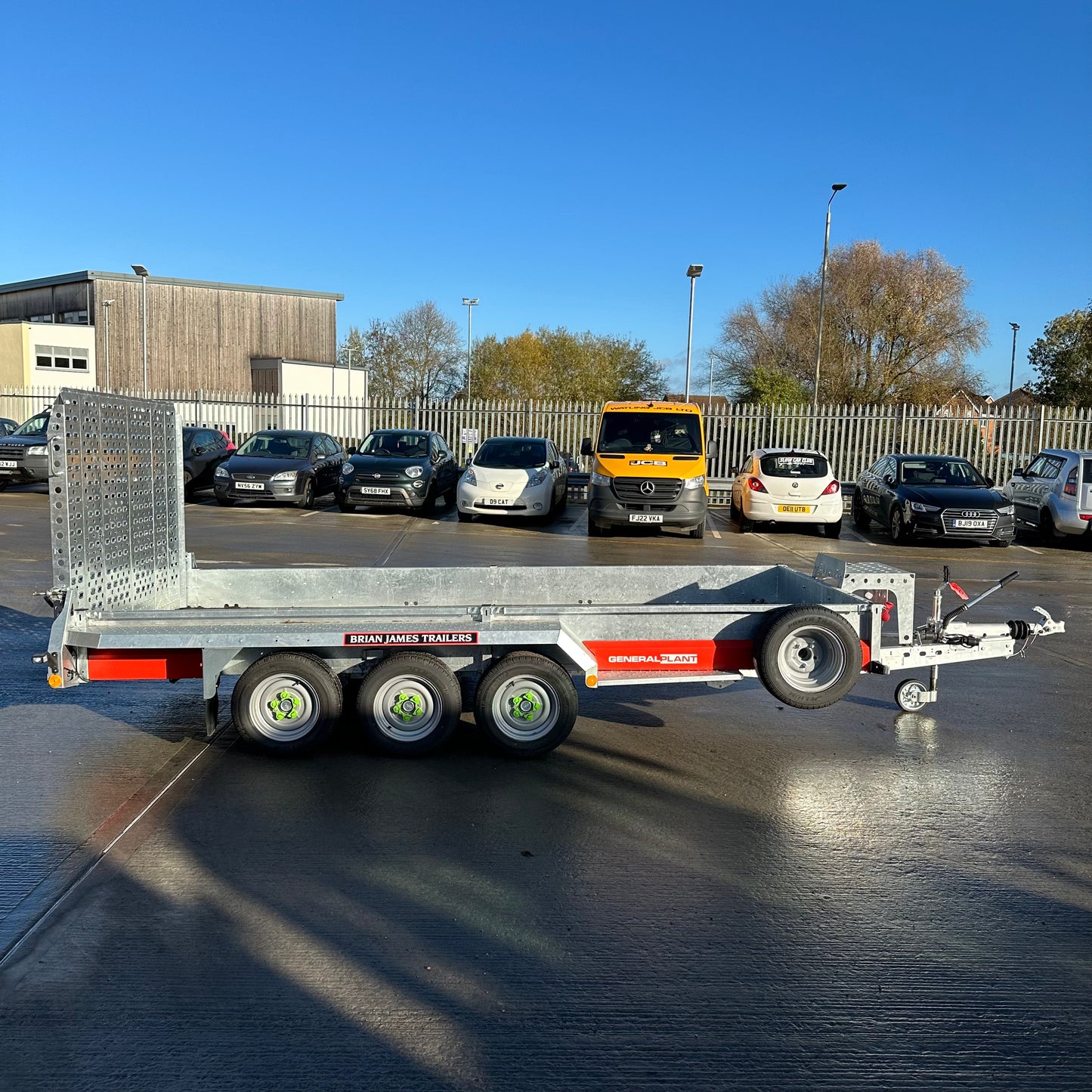 General Plant Trailer - 4.0m x 1.8m, 3.5t, 3 Axle, 12in wheel - Brian James