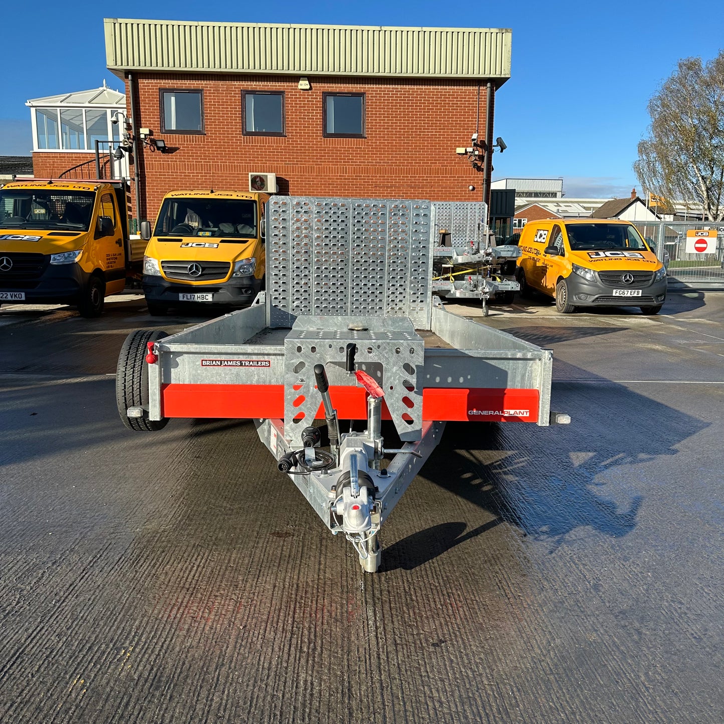 General Plant Trailer - 4.0m x 1.8m, 3.5t, 3 Axle, 12in wheel - Brian James