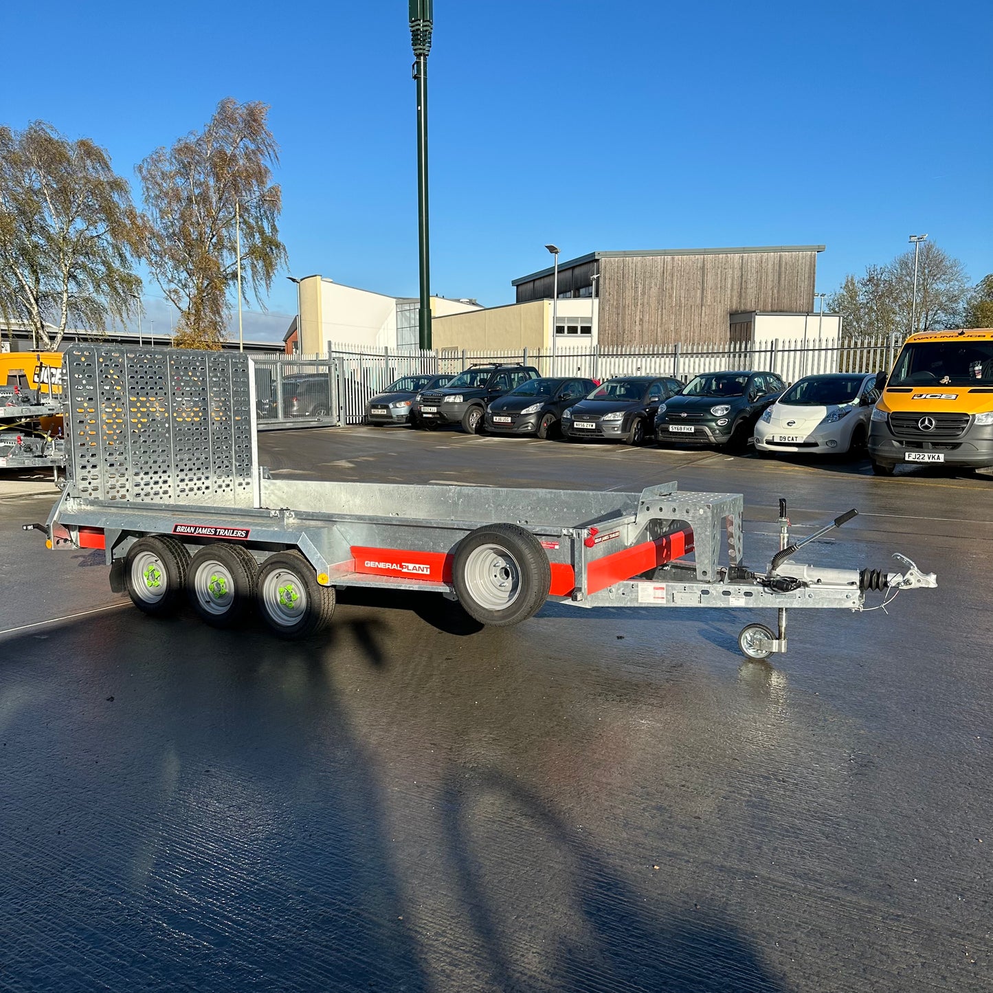 General Plant Trailer - 4.0m x 1.8m, 3.5t, 3 Axle, 12in wheel - Brian James