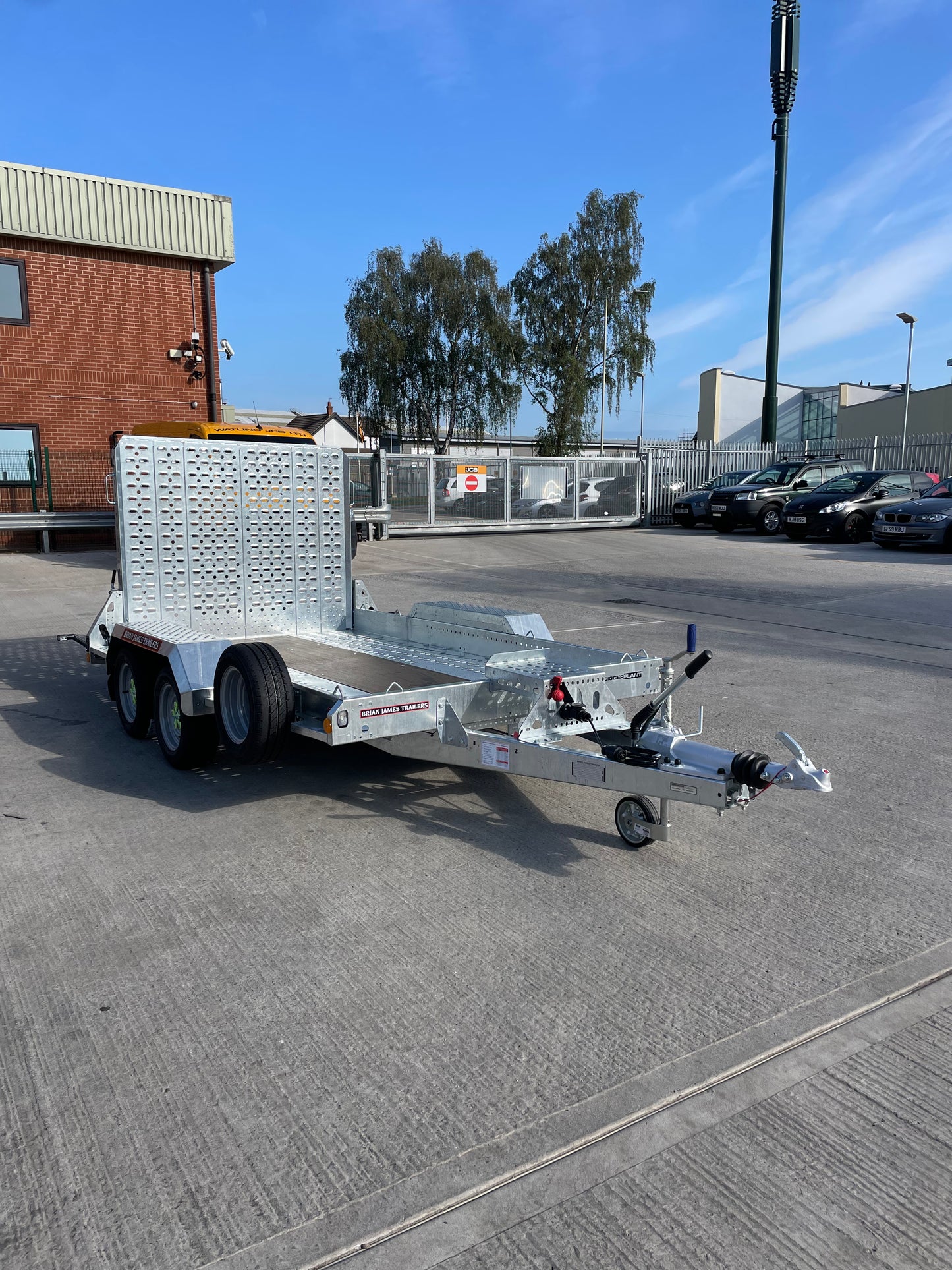 Digger Plant Trailer - 3.2m x 1.7m, 3.5t, 2 Axle, 12in wheel - Brian James