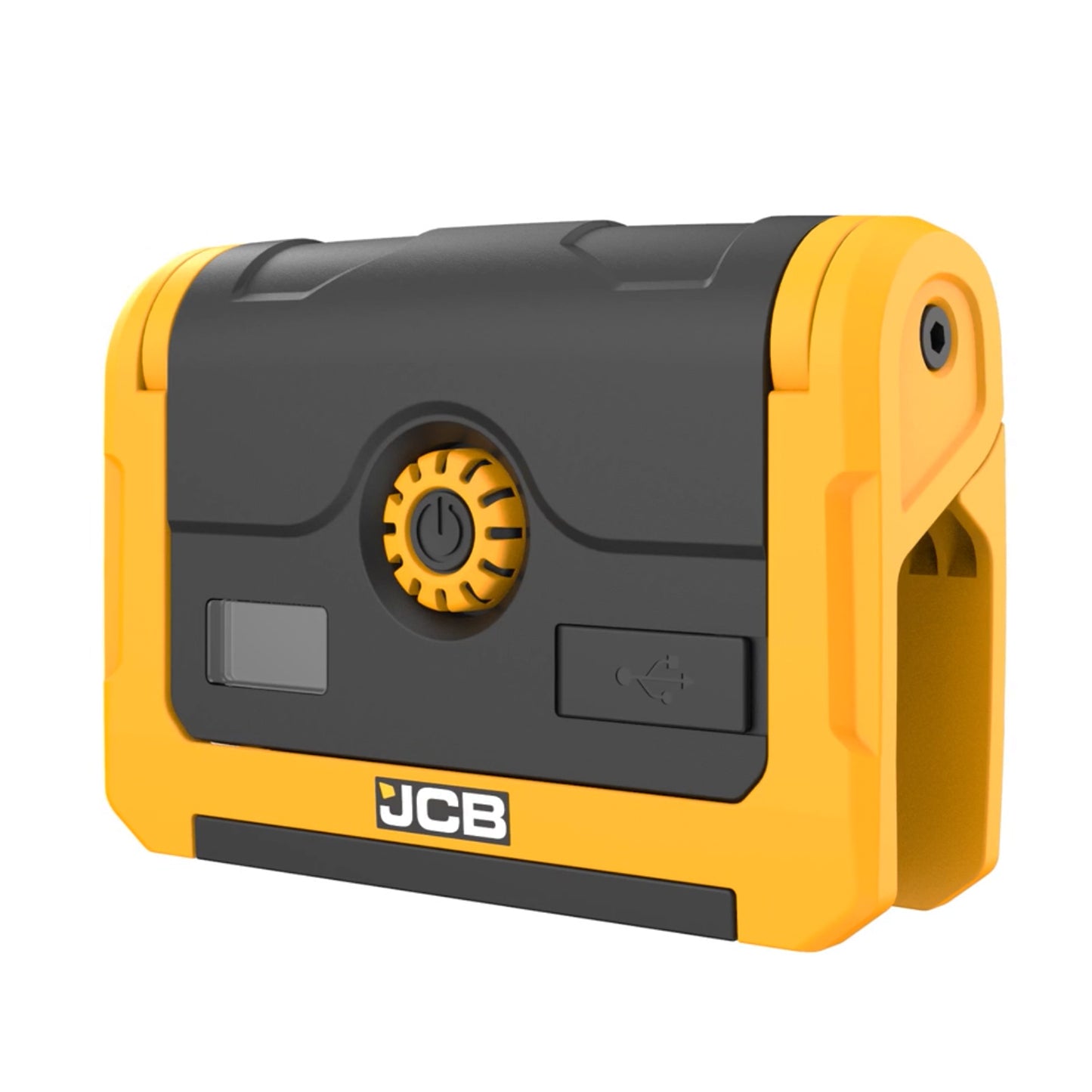 JCB Tuffclamp LED Rechargeable 1500 Lumen Work Light with Strong Clamp, Magnetic Base with 360 Degree Rotation, Stepless Dimming, Digital Battery Display