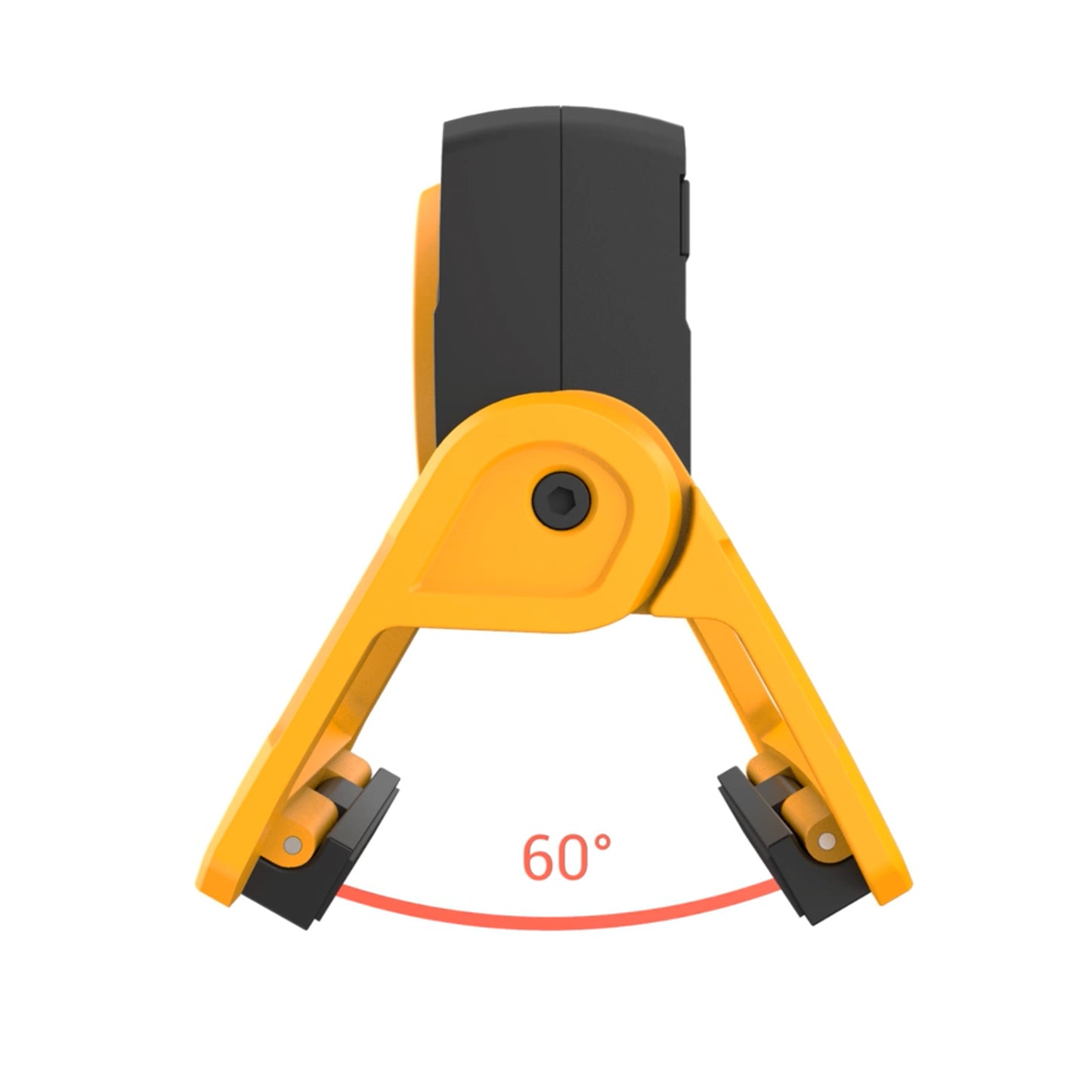 JCB Tuffclamp LED Rechargeable 1500 Lumen Work Light with Strong Clamp, Magnetic Base with 360 Degree Rotation, Stepless Dimming, Digital Battery Display