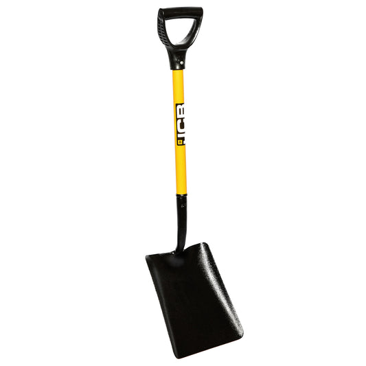 JCB 250 x 300mm Professional Square Mouth Site Shovel, Heavy-Duty Steel | JCBSS2S01