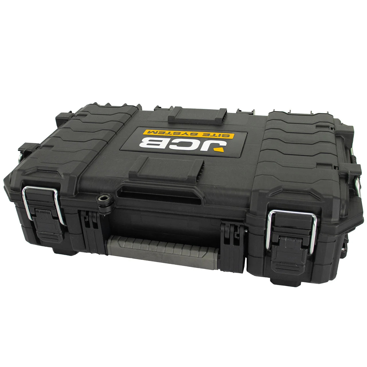 JCB Site System, 3-Piece Modular Tool Storage, Box and Organiser with Cart, 9’’ Wheels: JCB-SITESYS-ST