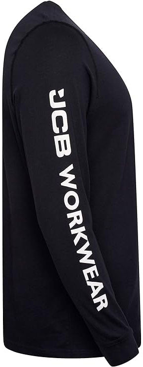 JCB Workwear Long Sleeve Navy T-Shirt