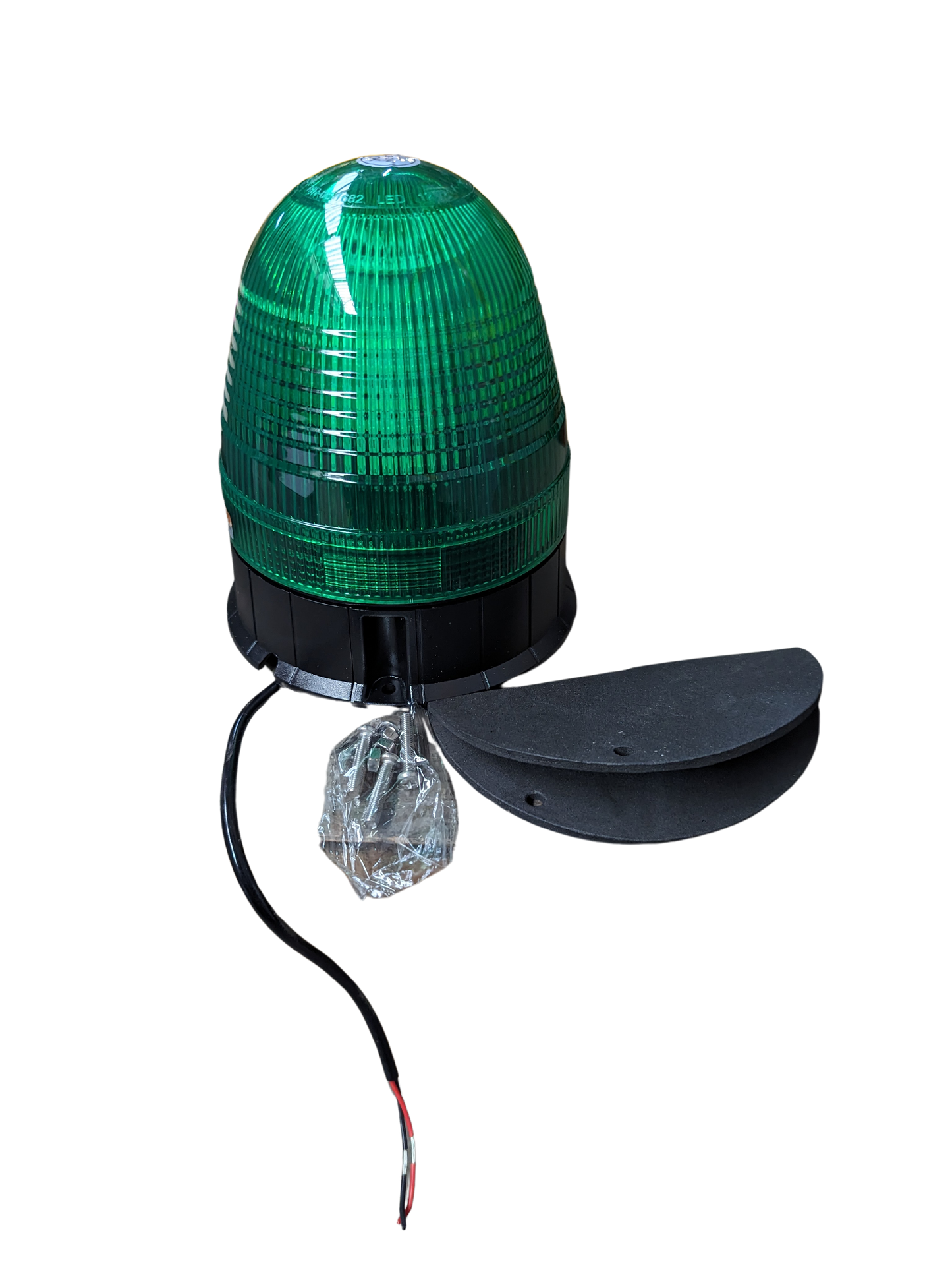 12-24  Volt Green LED Beacon (3 bolt mounting) - Bundle of 3:  AMG75G