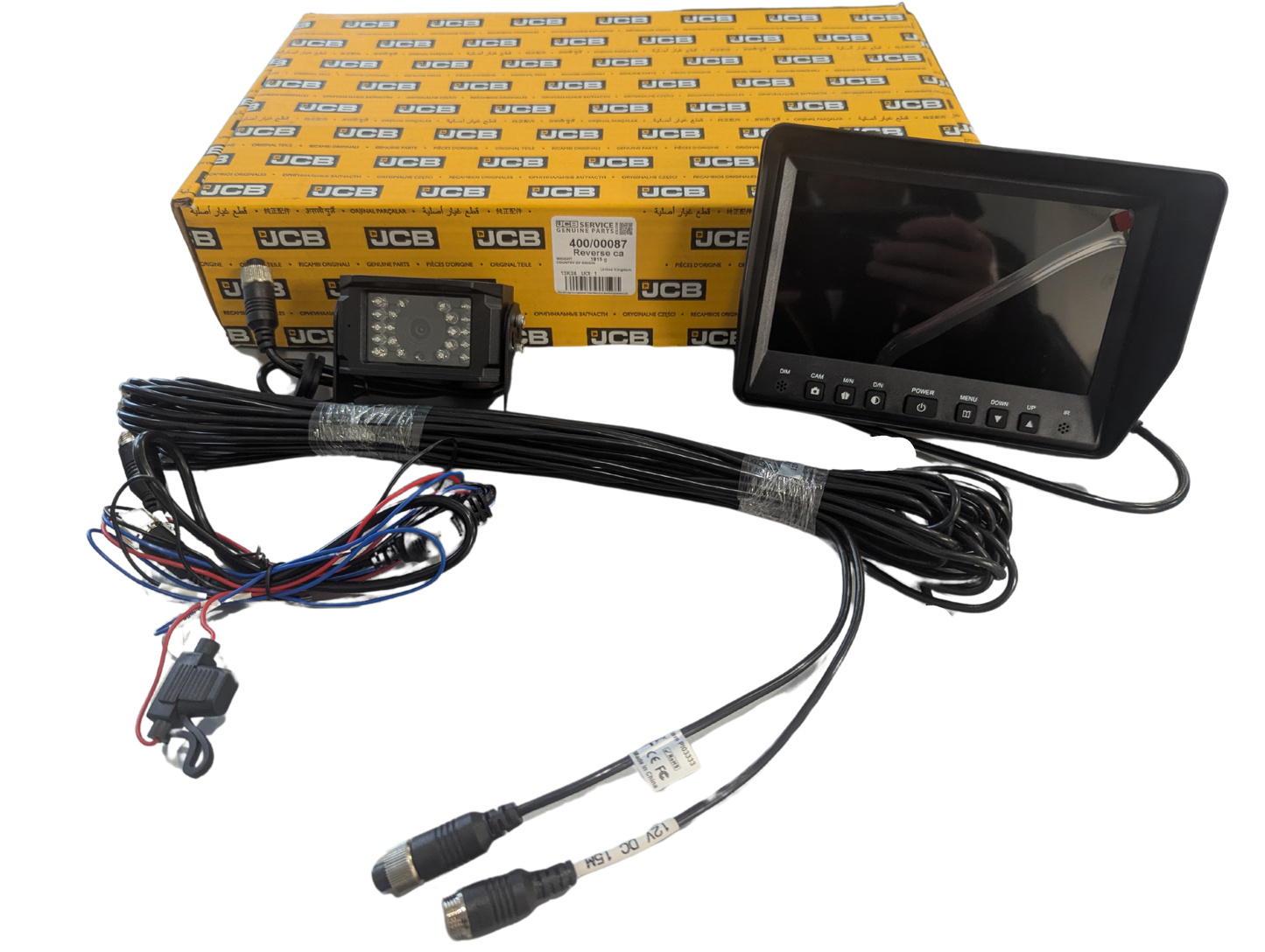 JCB Reverse Camera Kit: 400/00087