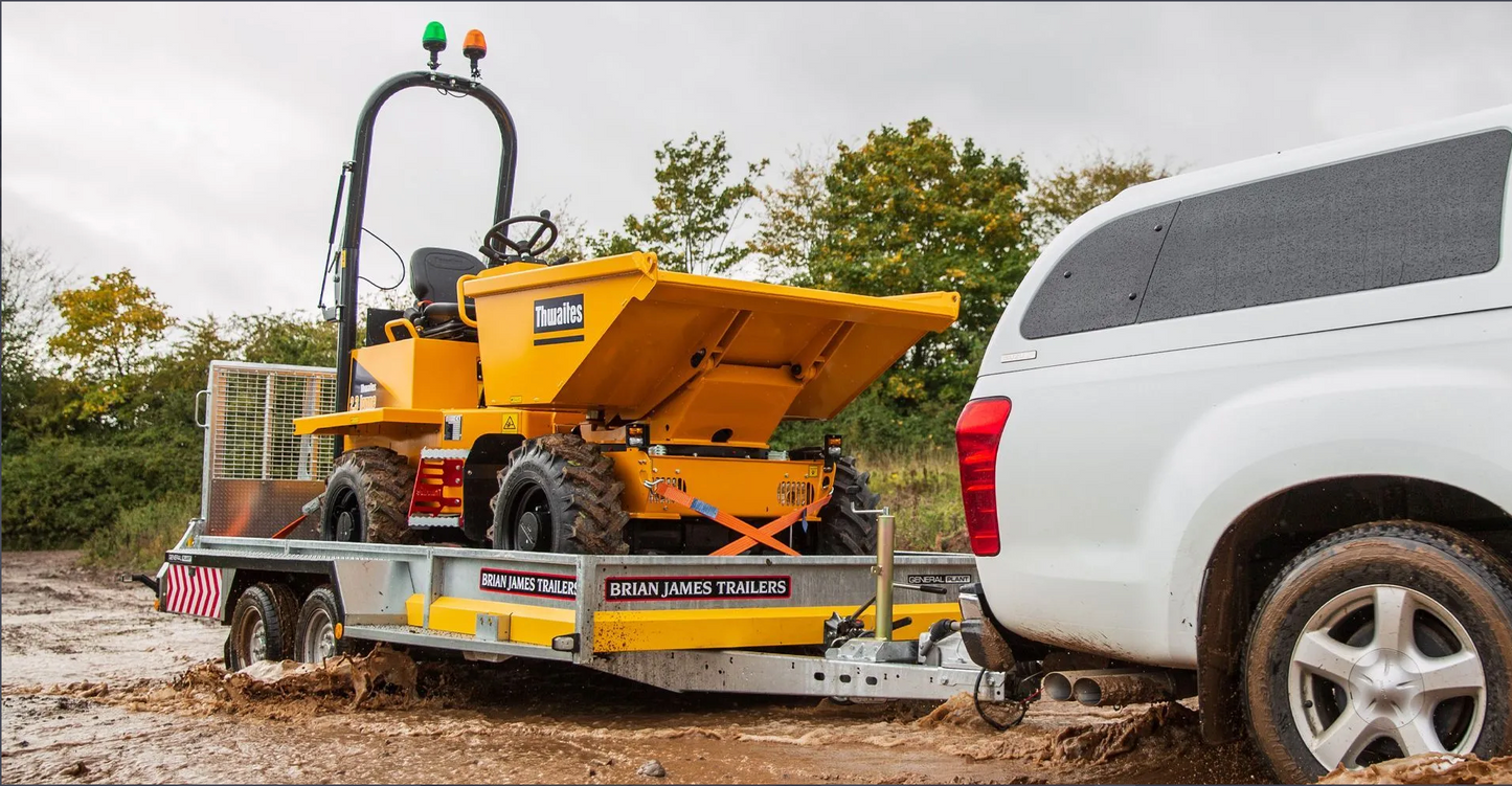 General Plant Trailer - 4.0m x 1.8m, 3.5t, 3 Axle, 12in wheel - Brian James