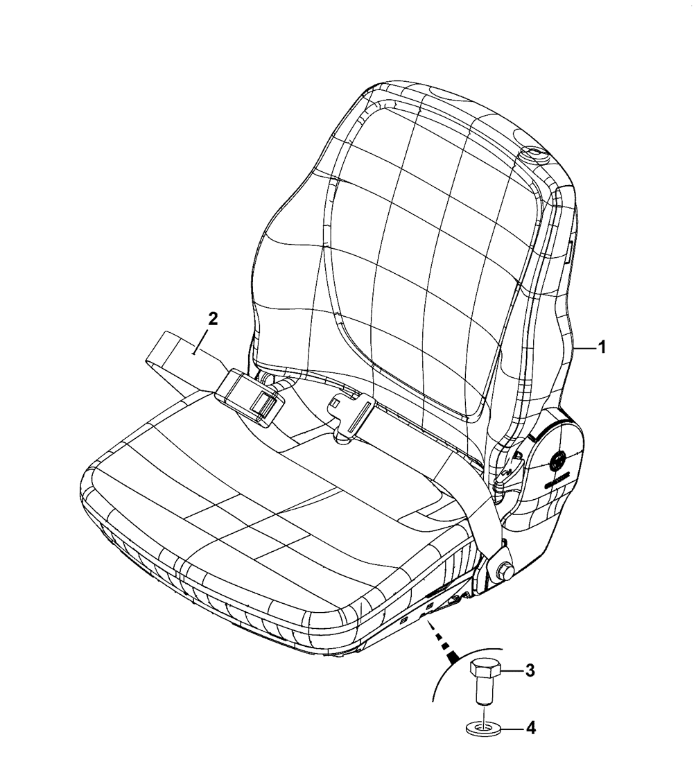 JCB Seat belt: 333/j4076