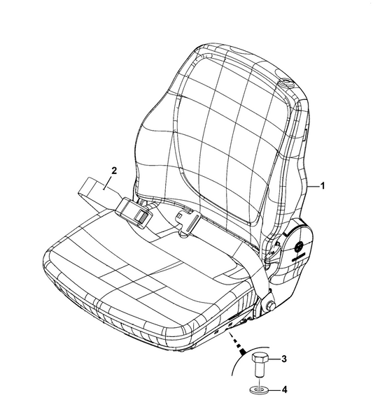 JCB Seat belt: 333/j4076