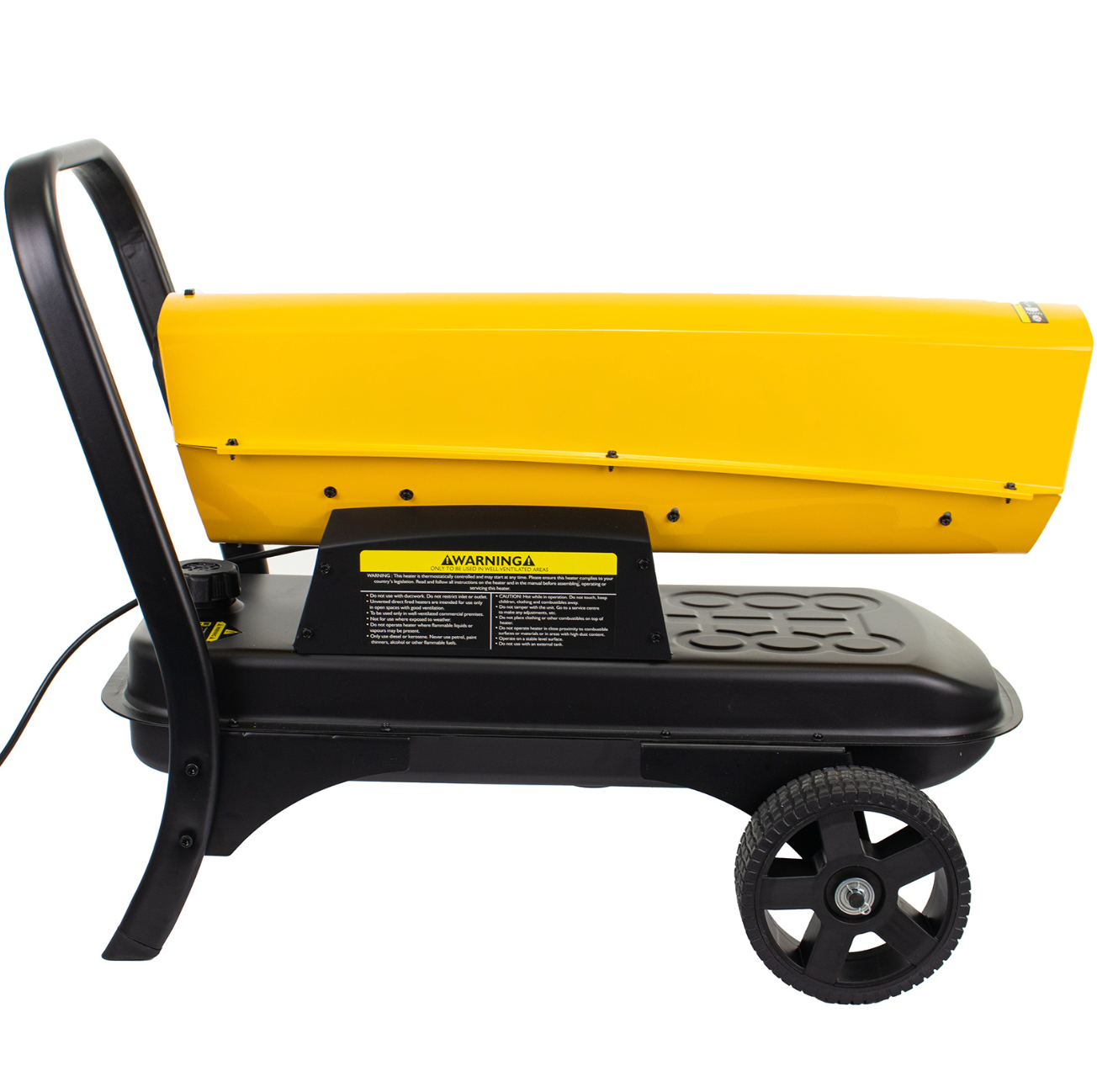 Petrol shop space heater