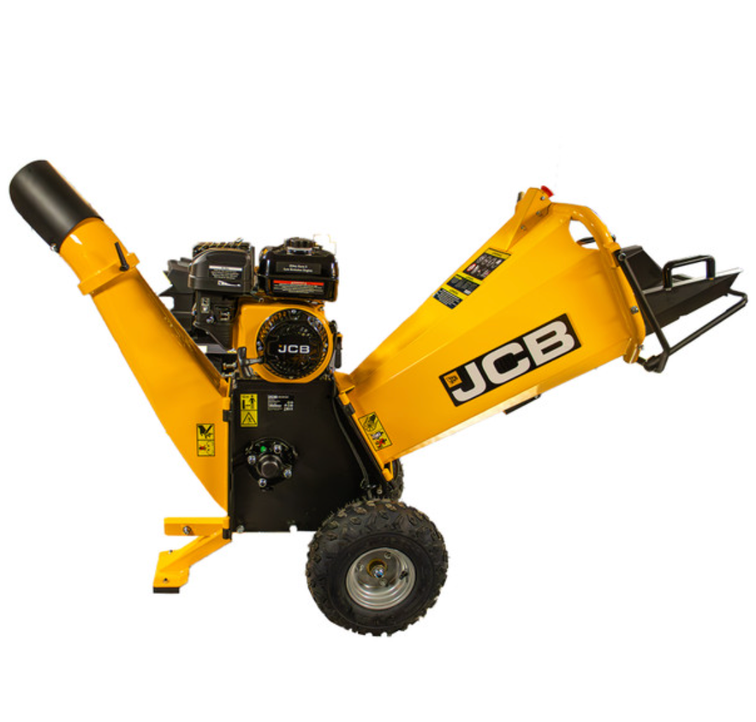 JCB 100mm 4 Heavy duty Petrol Wood Chipper 7.5hp 224cc 4 Stroke