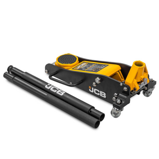 JCB 1.5 Tonne Low-Profile, Double-Pump Aluminium Trolley Jack | JCB-TH31501