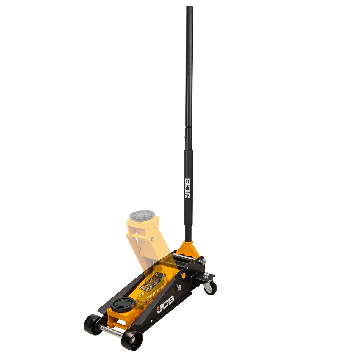 JCB 3 Tonne Double-Pump Hydraulic Trolley Jack