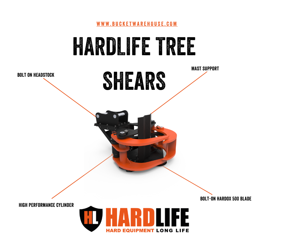 JCB 8026 Tree Shear 2-3.5 Tonne - Hardlife