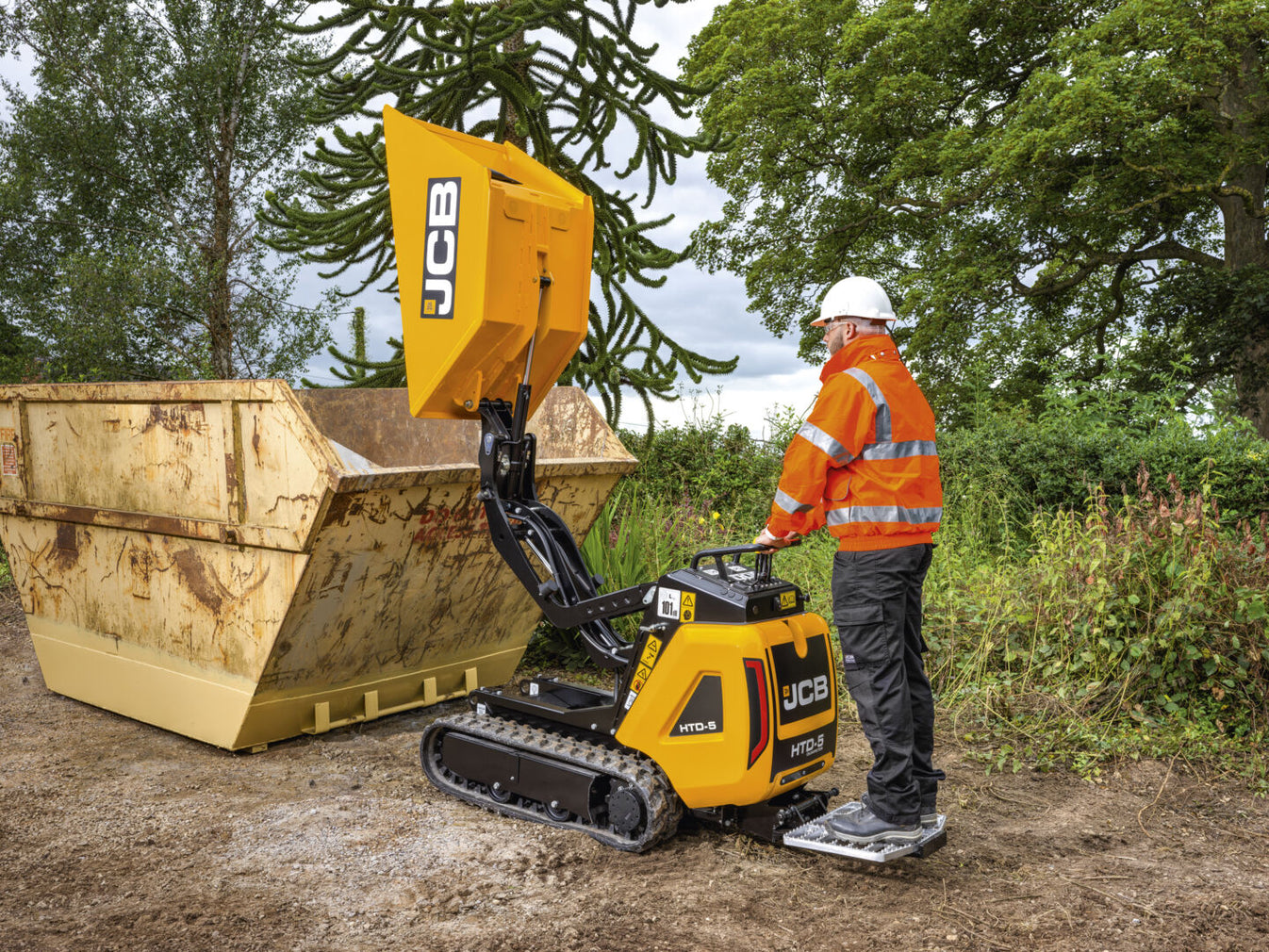 JCB HTD5 Dumpster With Smart-step - Tracked Dumper – Watling JCB