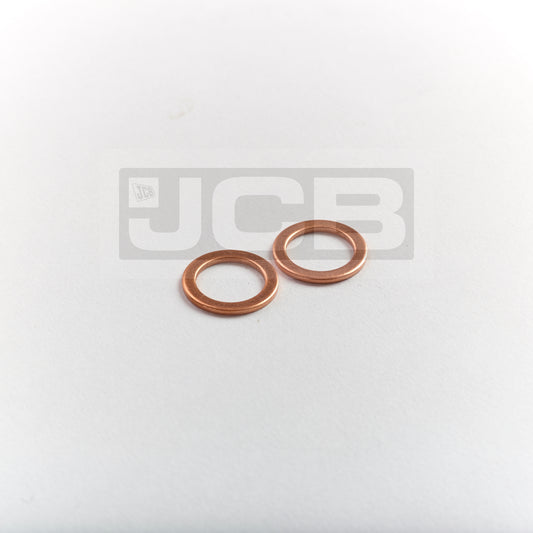 JCB Copper Washer: 823/00372 (Pack of 2)