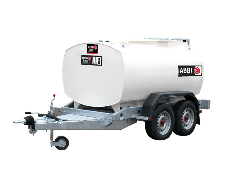 Western Global 2000L Mobile Highway Tow Fuel Bowser - Twin Axle